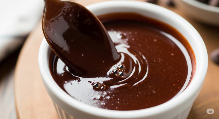 calda de chocolate