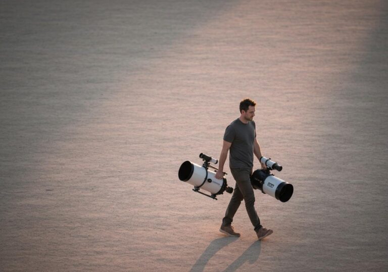 Telescópios Refratores de Curta Distância para Nebulosas de Emissão